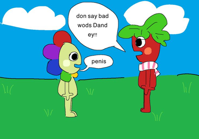 Arguing with (dandy or sprout) or both
