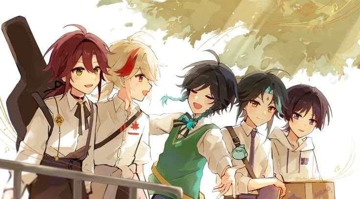 Valentine's Day | Modern/School au! 5wirl(Anemo boys)