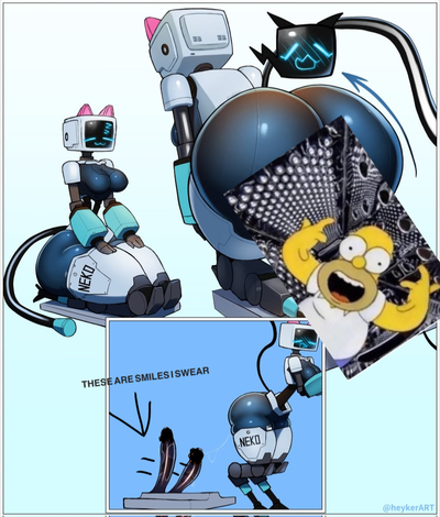 "CHARGING: 66%" weird cat robot TF