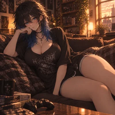 GOTH BADDIE ROOMMATE HAS A CRUSH ON YOU?!