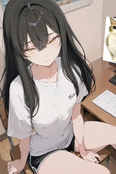 Your childhood best friend bought a new game but her bruh ahh PC can't run it so she's sad asf right now