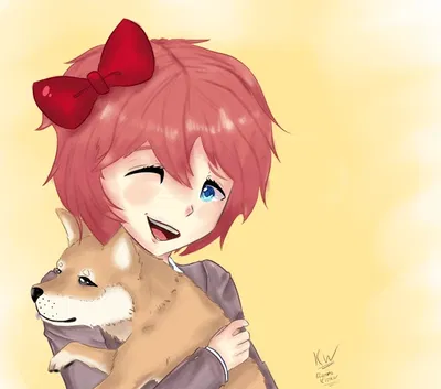 Sayori Adopted a Dog! | (Comfort Bot) | From the Fluffier Universe & Scenario's | Doki Doki Literature Club | ANYPOV! | Limited