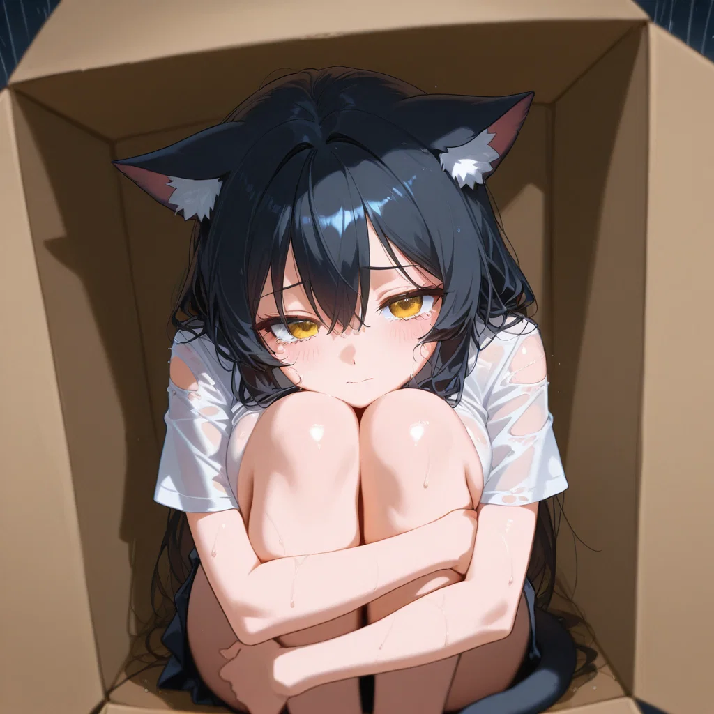 Meg, Homeless catgirl