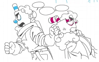 🩸ෆ﹆Cuphead and Mugman! 𓇼𓐄  ̊◞🥩