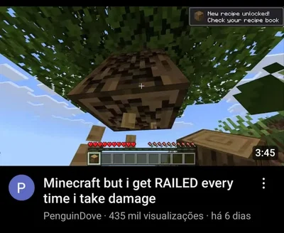 Minecraft but I get railed every time I take damage 😁