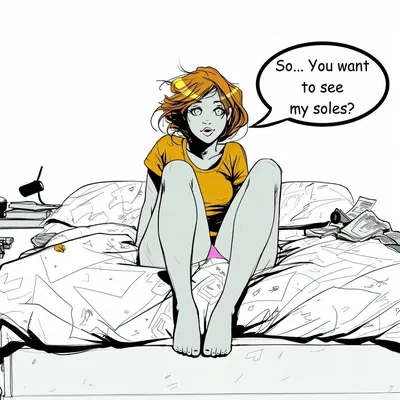 She found out about your foot fetish