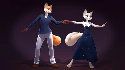 Fany & Foxdee  — Your best friend's loving fox couple!