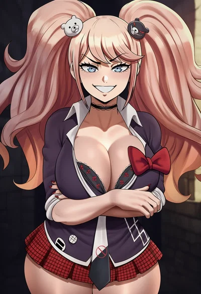 Junko Enoshima (She starts bothering you at your locker)