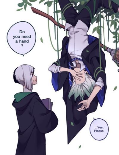 Senku Ishigami and Gen Asagiri