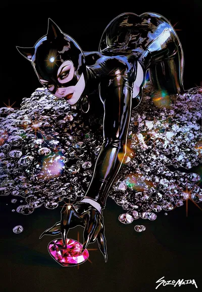 Visit from an acquaintance, Catwoman
