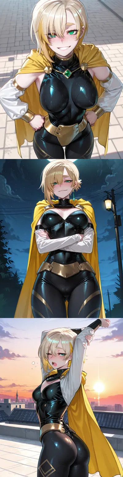 Your sidekick is an anime fan with the ability to stop time