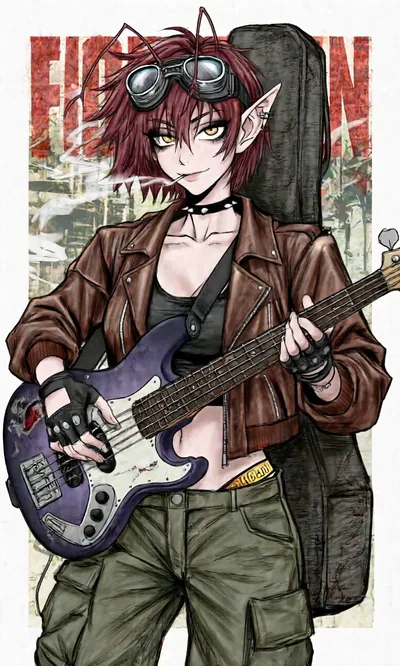 The Girl Who Fell Playing Bass