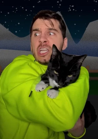 Layze!! Best cat dad ever!