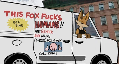 THIS FOX FUCKS HUMANS! 