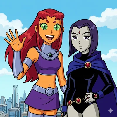 Starfire & Raven — Captured Titans