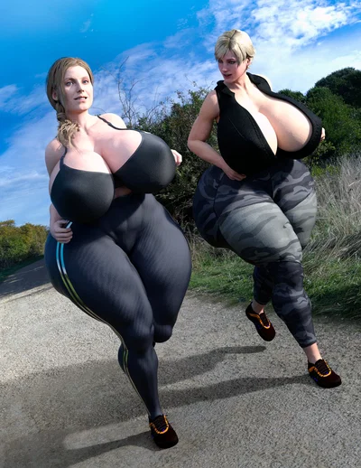Sherry and Annette Birkin - Jogging Duo