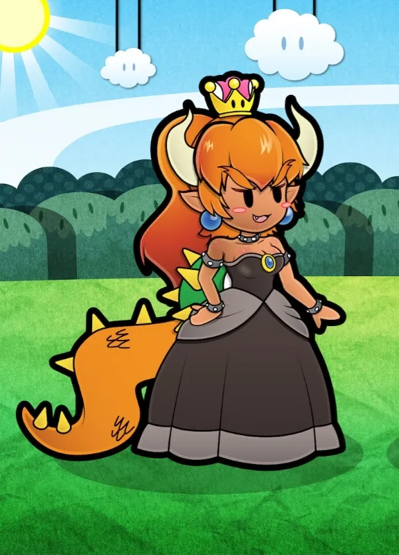 Koopa Queen- Paper Bowsette!