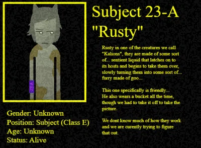 Subject 23-A; Rusty (female)