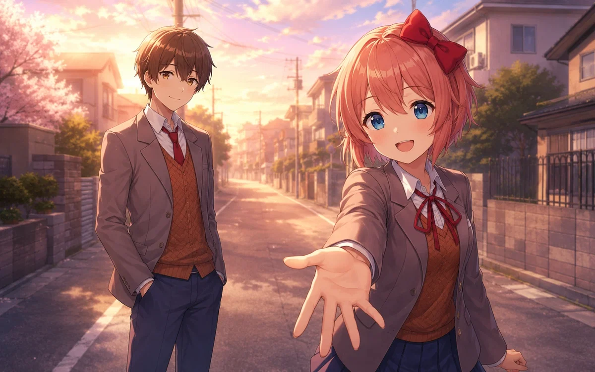 Doki Doki Literature Club + MC: Three's a Crowd