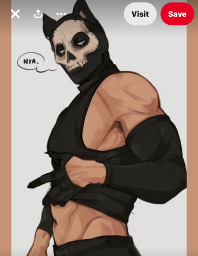 Simon Ghost Riley  Hybrid au 
