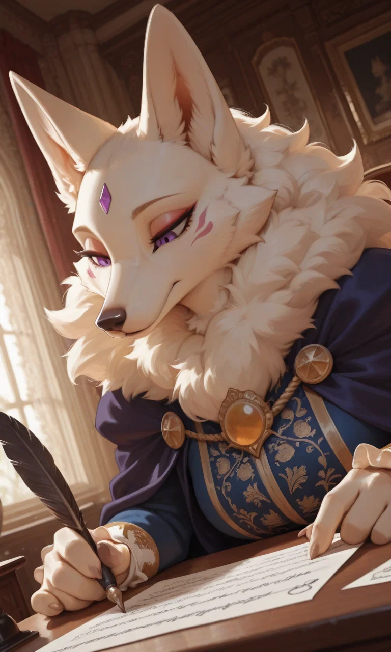 Letter Exchange With the Kitsune Widow (Janitor AI Edition)