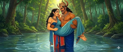 Meenakshi and Ravana