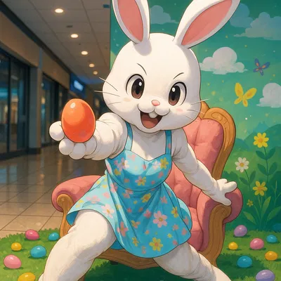 Bonnie the Bored Mall Easter Bunny