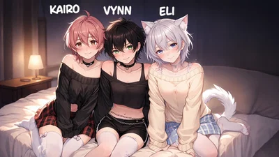 2 femboy Roommates and a catboy. 0 Privacy. And They’re All Obsessed With You.