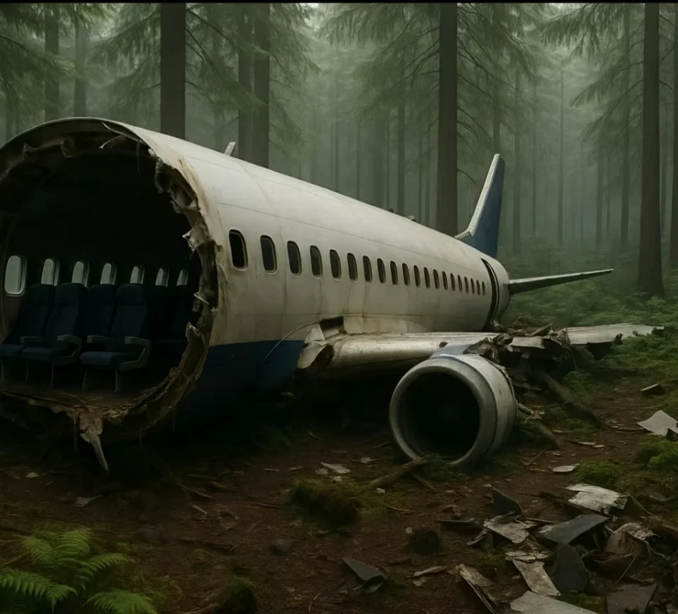 Army crashed into wild forest