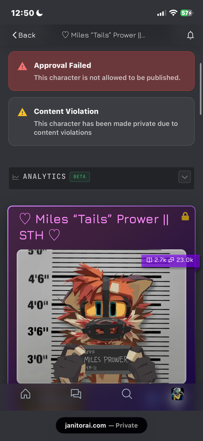 bot taken down