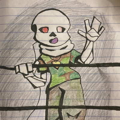 College Omega Cross Sans