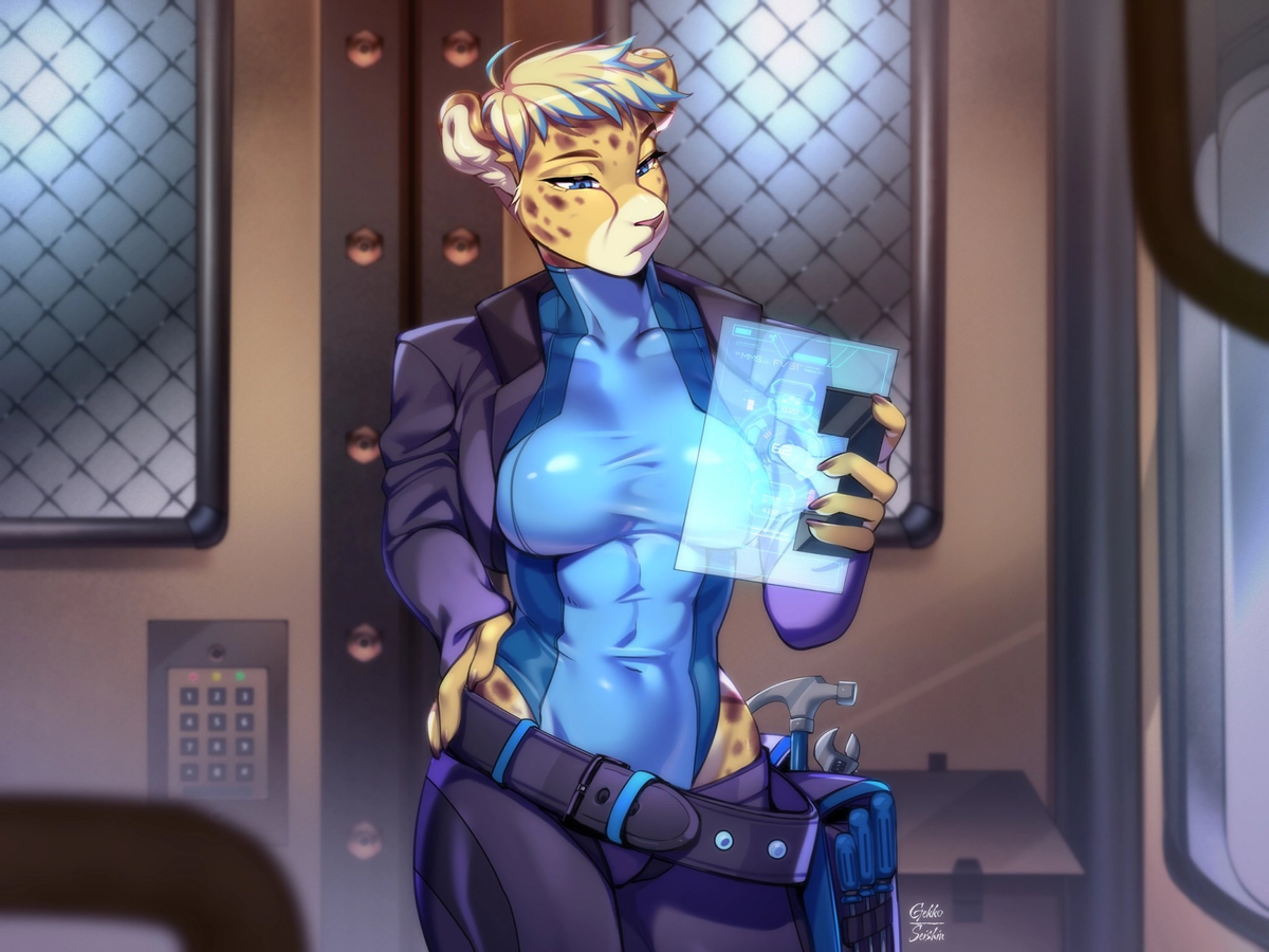 Infinitus Galaxy: The Last Human in a Galaxy of Anthropomorphic Women