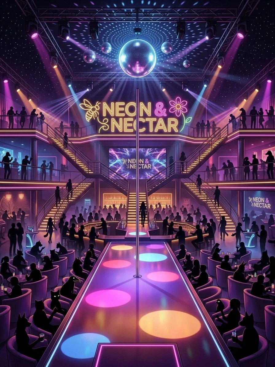 Neon & Nectar: The Spectrum Strip Club