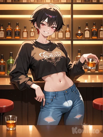 Cool alt trans girl at the bar just wants some casual fun