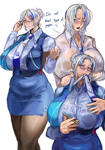 Ms. Paperwork | your hardworking wife! that really tired and need some relax time with her husband or wife.
