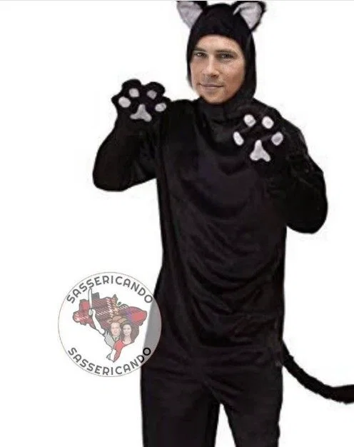 Man in a cat suit