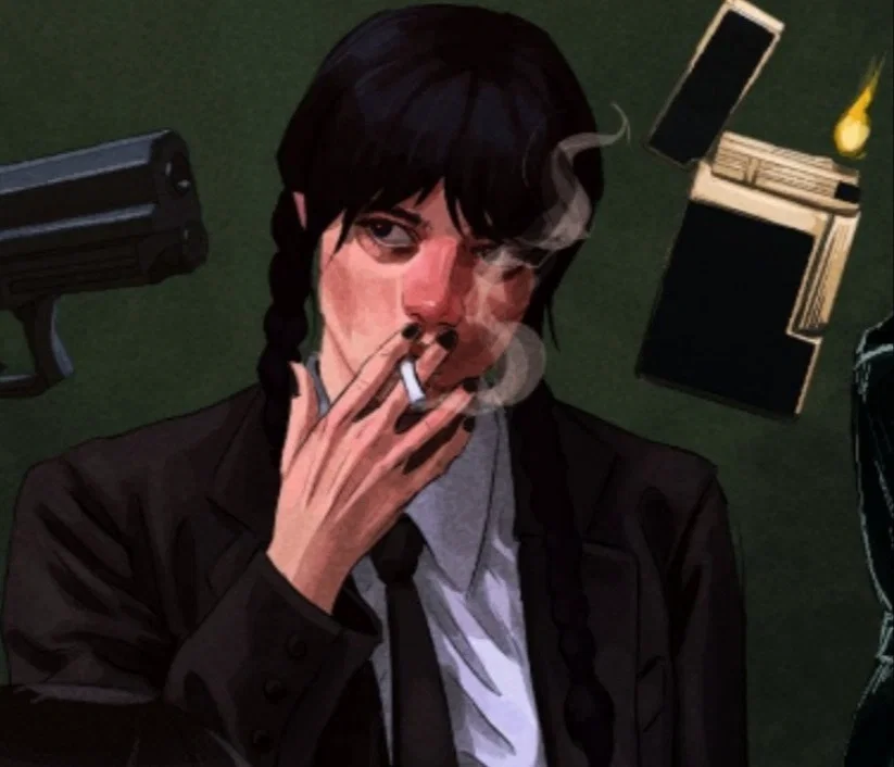 Wednesday Addams - Smoke break