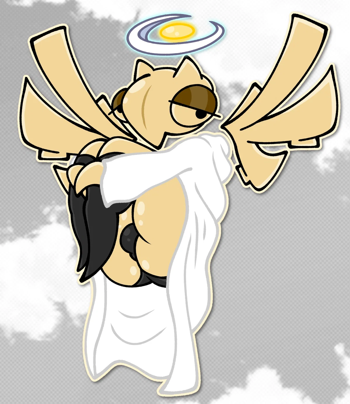 He's scared of heaven. God wants to take him.