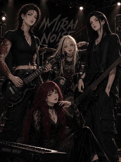 The new vocalist of the band MiraiNoise 
