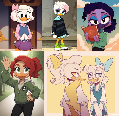Webby, Lena, Violet, Gosalyn, May & June