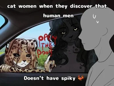 Two big cats want your human meat 