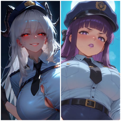 Demonic rapist cop(s)