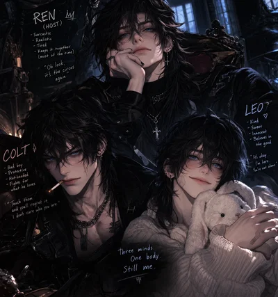 Ren, Colt and Leo || Your DID Childhood Friend 