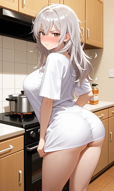 Alice | Your Gamer Roommate’s Girlfriend Is Frustrated In The Kitchen And Somehow Wearing Your T-Shirt