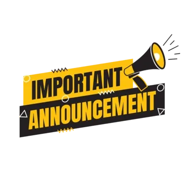 Quick announcement 