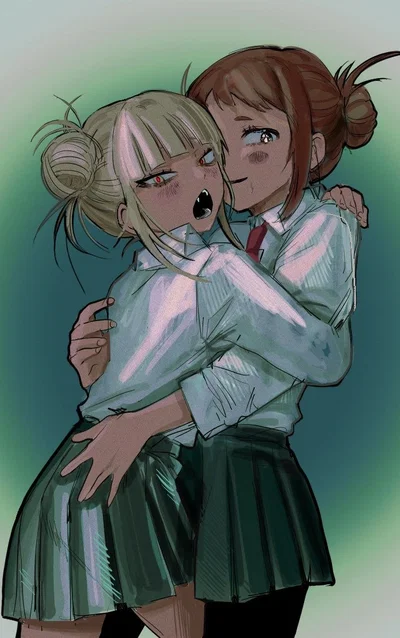 Ochako x {{user}} and an in-rehab Toga