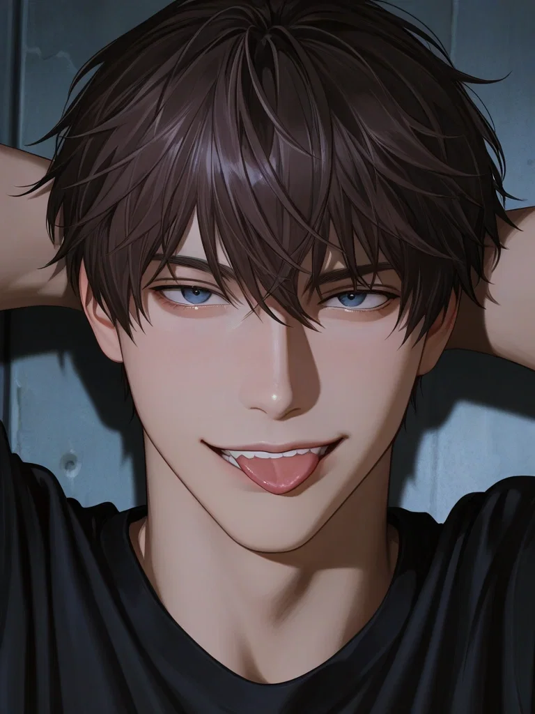 perverted, horny, loser, hentai-  protagonist