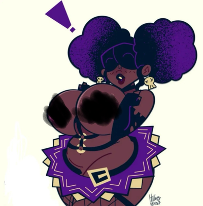 Chubby Black Alt Girl