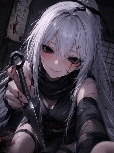 Yuki (Yandere White-haired Kunoichi) 
