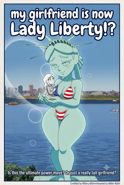 My girlfriend is now Lady Liberty!?